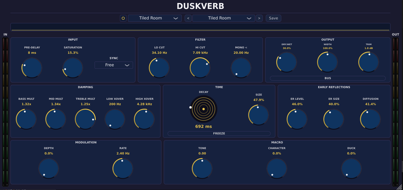 DuskVerb Tiled Room